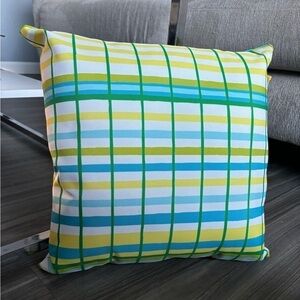 Colorful Striped Throw Pillow